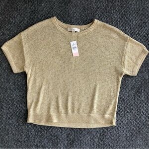 Loft shimmer dolman round neck sweater tee size medium